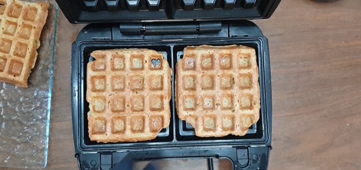 gaufres à l'avoine sans beurre