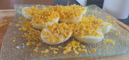 Œuf mimosa aux crevettes